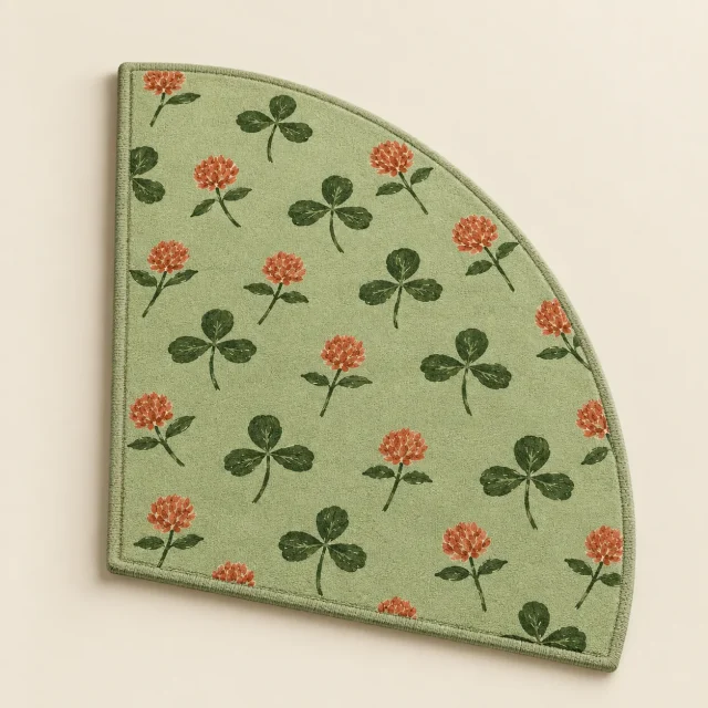 Clover Quarter-Round Mat, studio photo