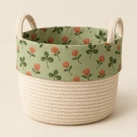 Clover Round Basket, studio photo
