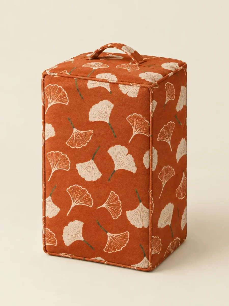 Column Cover · Ginkgo fitted on its block (block not included)