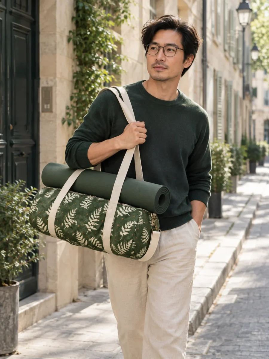 Fern Mat Duffel being carried