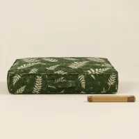 Fern Slab Block, side view with a ruler for scale