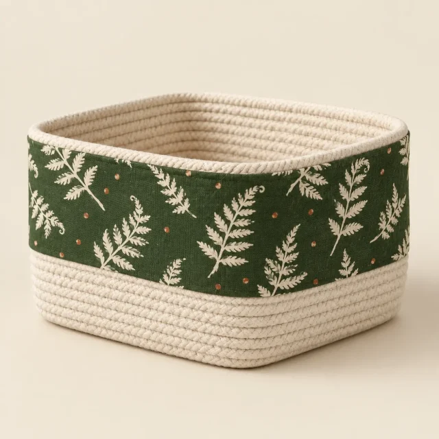 Fern Tile Basket, studio photo