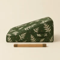 Fern Wedge Block, side view with a ruler for scale