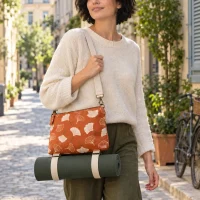 Ginkgo Crossbody Mat Sling being carried