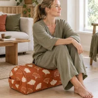Ginkgo Half Bolster Block in use at home