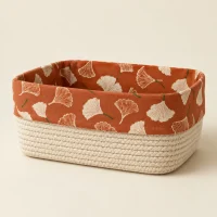 Ginkgo Low Tray Basket, studio photo