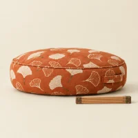 Ginkgo Pebble Block, side view with a ruler for scale