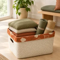 Ginkgo Stack Basket in use at home