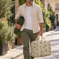 Oat Block Pouch being carried