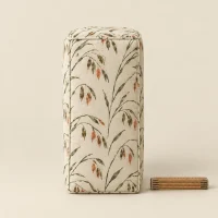 Oat Column Block, side view with a ruler for scale