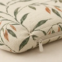 Oat Half Mat, close-up of the print and stitching