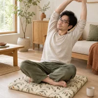 Oat Half Mat in use at home