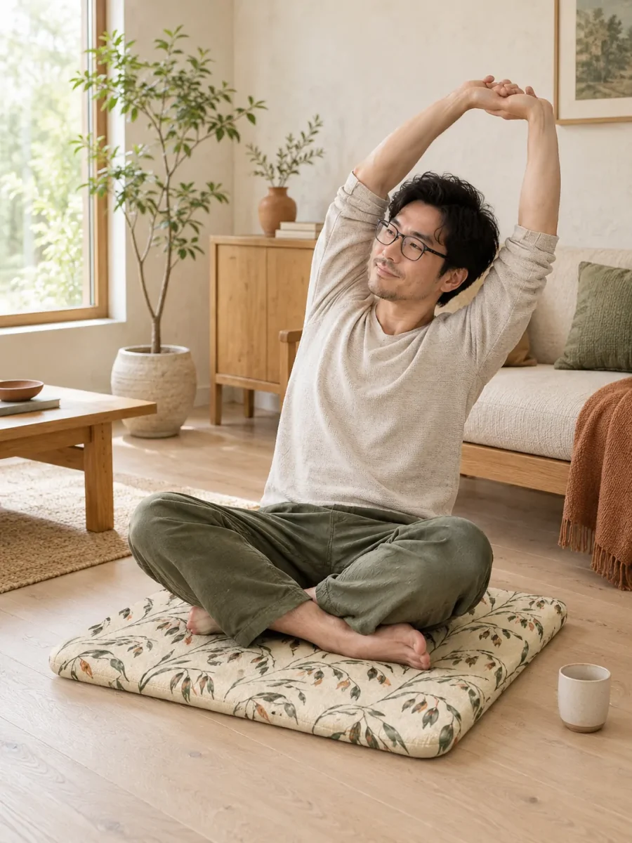 Oat Half Mat in use at home