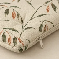 Oat Long Floor Mat, close-up of the print and stitching