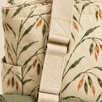 Oat Mat Tote, close-up of the print and stitching