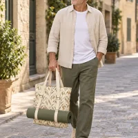 Oat Mat Tote being carried