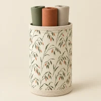 Oat Tall Mat Basket, studio photo