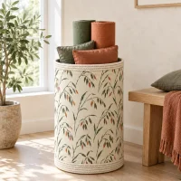 Oat Tall Mat Basket in use at home